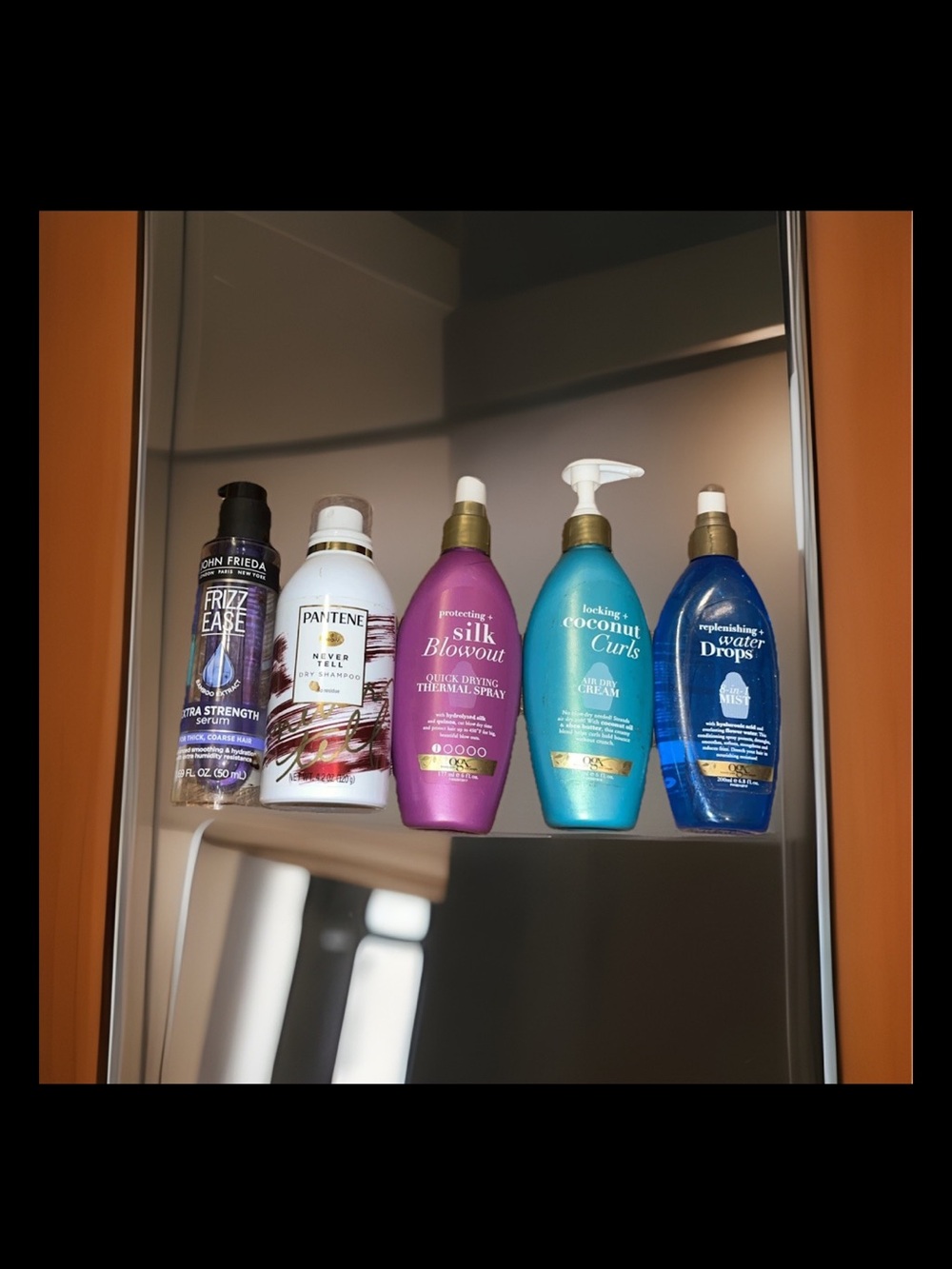 6 Item OGX Products/ Pantene Dry Shampoo / John Frieda Serum Marc Anthony Detox